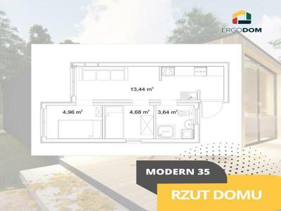 ERGODOM MODERN 35 - gotowy budynek NA SPRZEDAŻ – 128 000 PLN