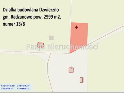 Działka Dźwierzno gm. Radzanowo