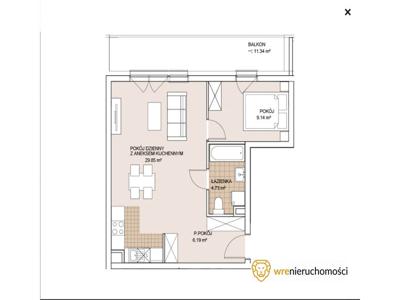 Mieszkanie na sprzedaż 49,91 m², piętro 4, oferta nr 264332