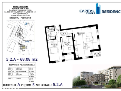 Centrum Podpromie 3 pokoje 68 m2 Capital Towers