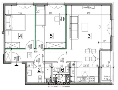 Gotowe 3 pokoje 70 m2 + balkon /15 min do Dworca