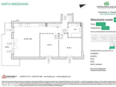 Mieszkanie z balkonem w Ciechocinku (M66)