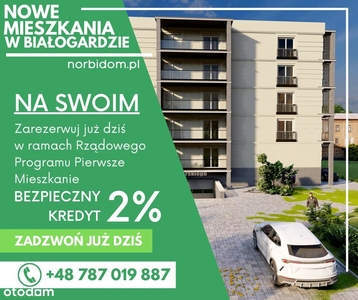 Nowe mieszkanie 2 pokojowe 39,40 m2 parter A05