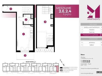 2M Apartments II | mieszkanie 2-pok. | 2.E.2.4