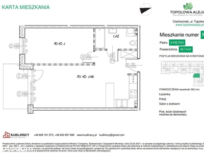 Nowe mieszkanie w Ciechocinku (M47)