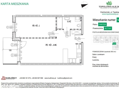 Wykończone mieszkanie w Ciechocinku (M5)