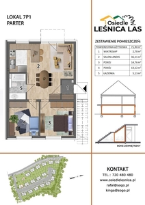 71,90m²+OGRÓD 115m²+2 m.parkingowe POD LASEM