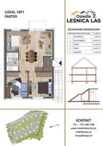 POD LASEM - 71,90m²+OGRÓD 50m²+2 m.parkingowe