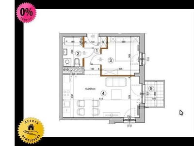 Mieszkanie na sprzedaż 38,63 m², piętro 2, oferta nr 99504