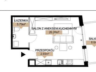 Ostatnia kawalerka 34,92m oddanie 06.2024