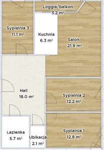 Bezpośrednio 4 pokojowe (3 sypialnie) na osiedlu Hynka/Zaspa