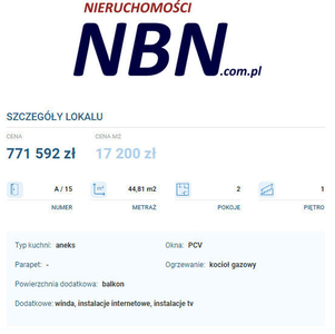 NOWY Apartament 44.81m2 > Na Błonie