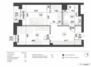 Lokal mieszkalny 44,29m2 w nowoczesnym budynku.