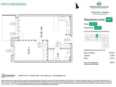 Nowe mieszkanie w Ciechocinku (M37)