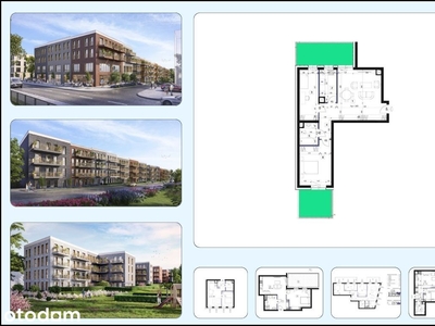 3 pokoje 69m2 Piaseczno, dwa ogródki Centrum