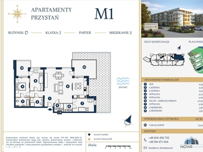 4 pokoje | pow. 107m2 | ogród 72m2 | nad jeziorem