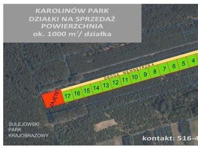 Działki budowlane w malowniczej wsi Karolinów