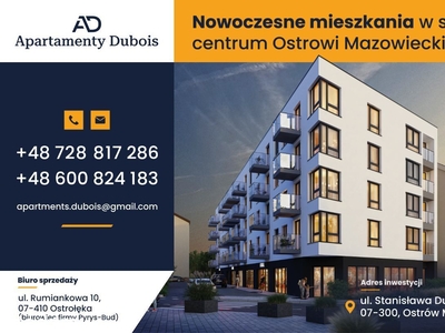 Apartamenty Dubois -2 pokojowe z balkonem