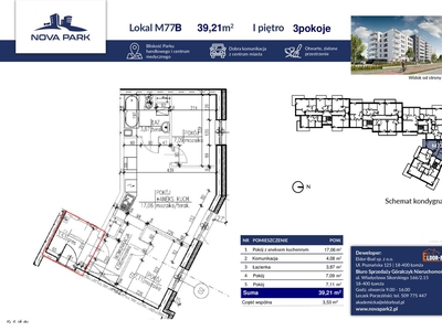 Mieszkanie w topowej lokalizacji M-77B