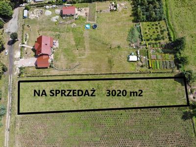 Działka o pow. 3020 m2 z WARUNKAMI ZABUDOWY