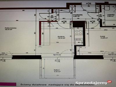 Mieszkanie 49m2 2-3 pokoje stan deweloperski Puławy