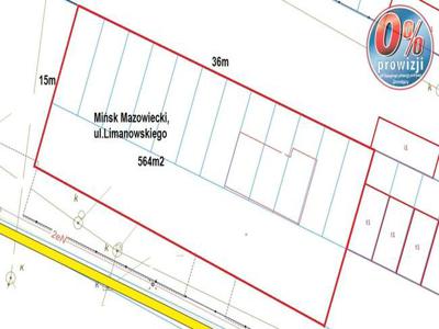 Mińsk Maz, ul. Limanowskiego 564m2, budowlano-usługowa