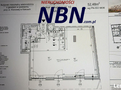 Lokal usługowy 52,48m2 parter-stan deweloperski