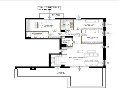 PREMIUM .Apartament pow.125 m, z TARASEM - 50 m.