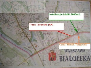 Działka inwestycyjna Warszawa Białołęka, Brzeziny, Toruńska