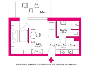 Rubus Apartament z dużym balkonem tuż przy morzu.