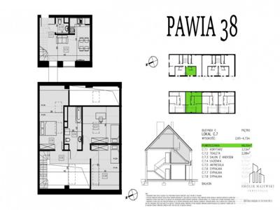 Apartament studio Krowodrza Poznańska 27m2