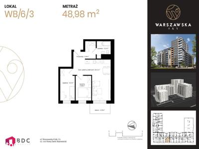 Kompaktowe 3 pokoje 48,98m2, do odbioru w 2023r!