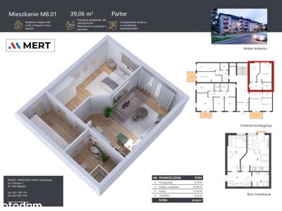 Mieszkanie w stanie deweloperskim PARTER B8M1