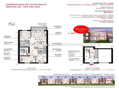Nowa Cena!!! Mieszkanie M5, 73 m2, 580.000 Pln
