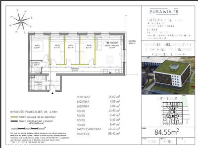 Żurawia 18 I Mieszkanie 5-pok.z ogródkiem 98m2