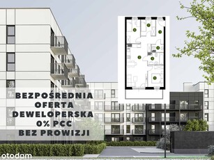 2-pokojowe mieszkanie 42m2 + balkon Bezpośrednio