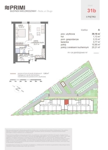 NOWE 2-pokojowe mieszkanie 39,16m2 Reda