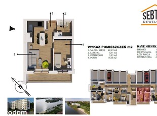 Wybrzeże Reymonta 3 | mieszkanie 2-pok. | L1.K3.11