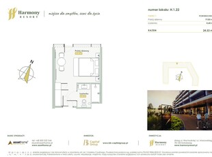 Harmony Resort | apartament 1-pok. | H.1.22