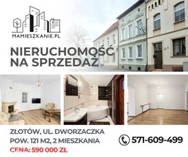 Na sprzedaż dwa mieszkania 121 m2, 4 pokoje ZŁOTÓW