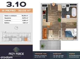 Przy Porcie - etap II | mieszkanie 2-pok. | M3.6