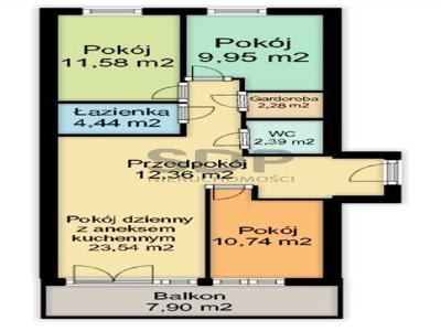 4 pokoje z balkonem ze świetnym dojazdem do centru