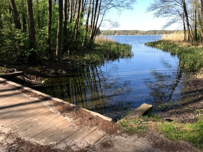 Działka rekreacyjna nad jeziorem Wilcze.