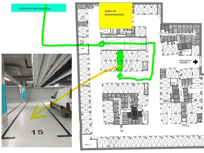 Podwójne miejsce postojowe Skierniewicka 34 garaż podziemny