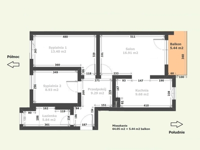 Przytulne 3-pokojowe mieszkanie z balkonem w Bielanach Wrocławskich