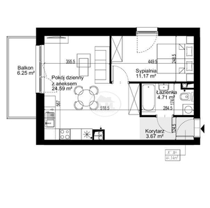 45442-Przestronne mieszkanie 3-pok|RATAJE|64m2|