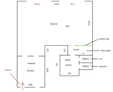 Wysoki lokal usługowy, okolice Wyścigowej - parking, parter, wjazd