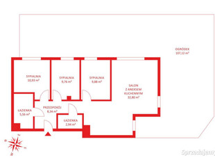 Oferta sprzedaży mieszkania 80.21m2 4 pokoje Gdańsk Ametystowa