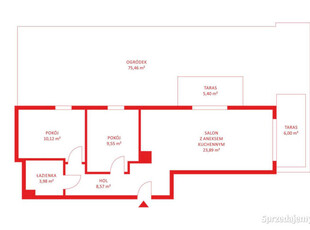 Oferta sprzedaży mieszkania Gdańsk 56.12m2 3 pokoje