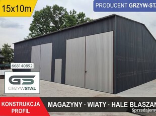 Duży Garaż Blaszany / Wiata / Magazyn/ Hala/ BLASZAK – GRZYWSTAL